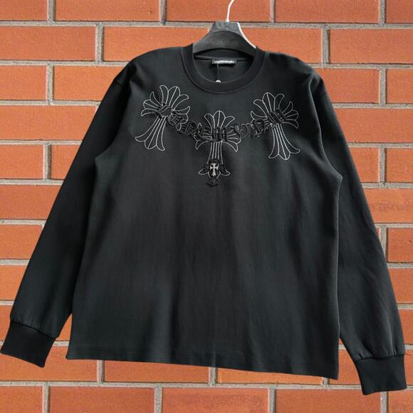 Chrome Hearts Classic Black Long-Sleeve Shirt